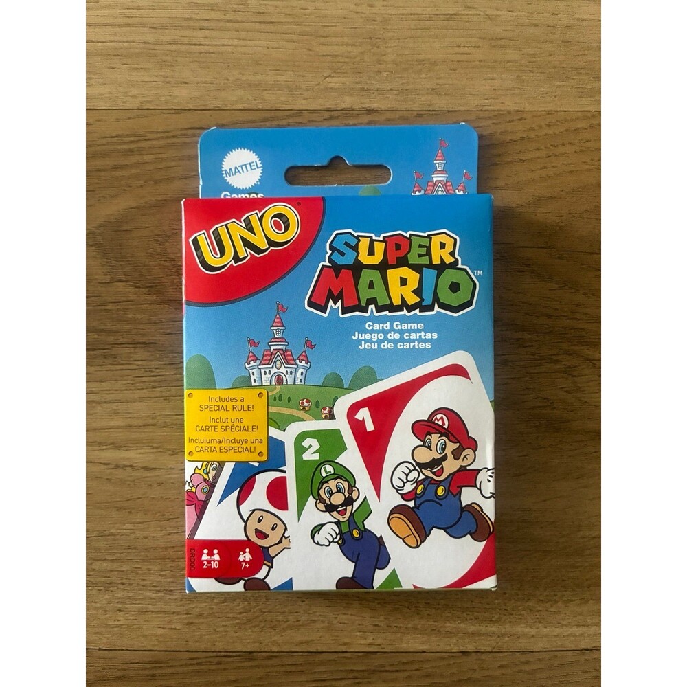 Mattel UNO Super Mario Card Game 112 Cards New Sealed Nintendo Family Game